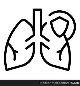Lungs covid icon outline vector. Xray lung. Doctor health. Lungs covid icon outline vector. Xray lung