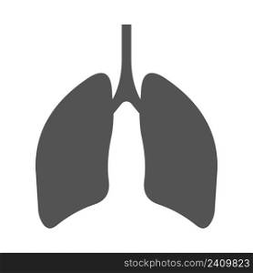 Lungs human respiratory organ silhouette respiratory tract lungs