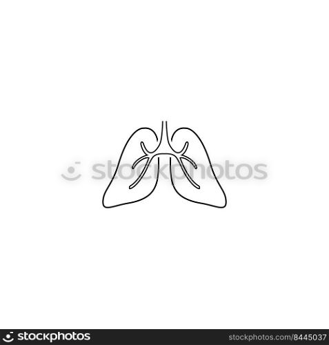 lungs icon stock illustration design