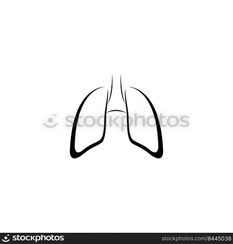 lungs icon stock illustration design