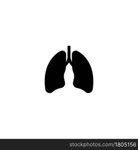 Lungs icon vector illustration design template.Eps 10