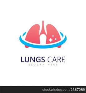 lungs logo icon vector illustration design