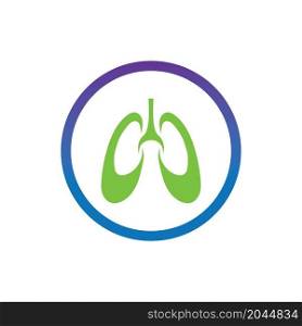 lungs logo illustration design template vector