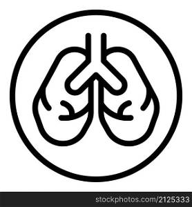 Lungs protection icon outline vector. Xray patient. Covid diagnosis. Lungs protection icon outline vector. Xray patient