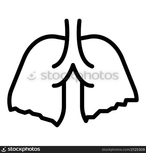 Lungs xray icon outline vector. Patient cancer. Health chest. Lungs xray icon outline vector. Patient cancer