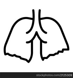 Lungs xray icon outline vector. Patient cancer. Health chest. Lungs xray icon outline vector. Patient cancer