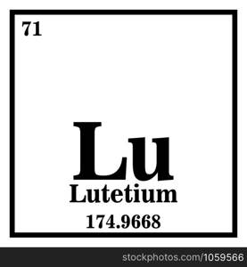Lutetium Periodic Table of the Elements Vector illustration eps 10.. Lutetium Periodic Table of the Elements Vector illustration eps 10