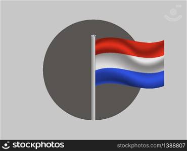 Luxembourg National flag. original color and proportion. Simply vector illustration background, from all world countries flag set for design, education, icon, icon, isolated object and symbol for data visualisation