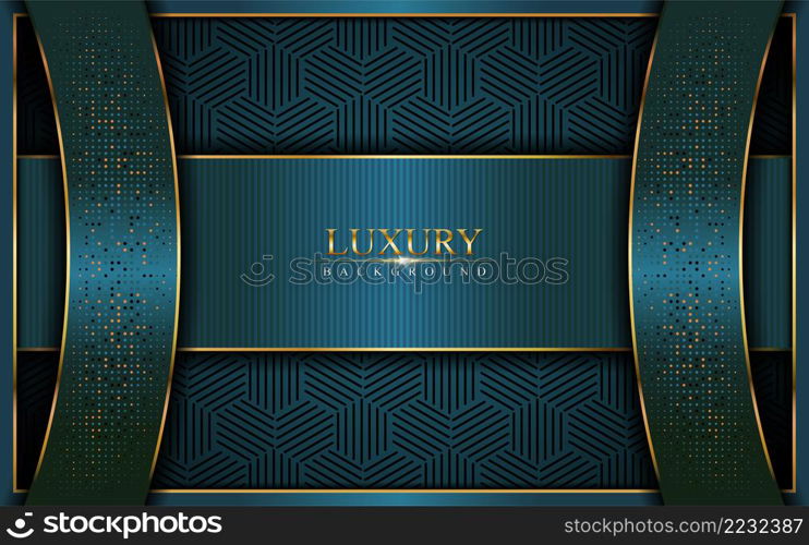 Luxurious dark navy tosca green background. Elegant modern background. Vector graphic illustration