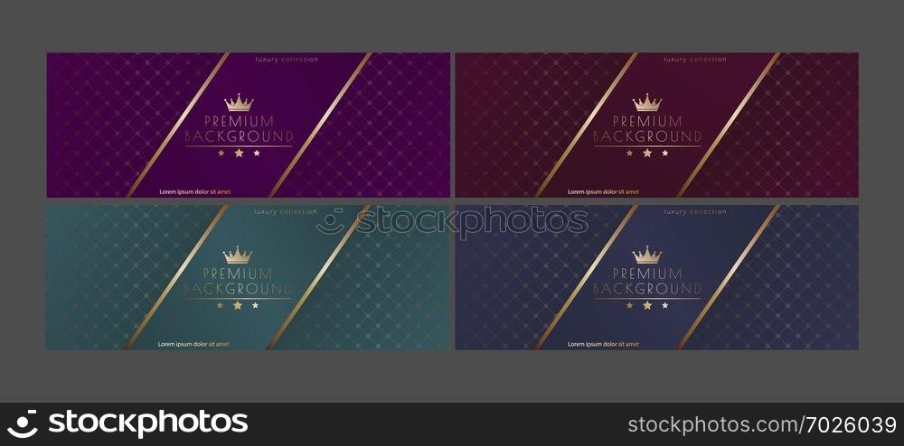 Luxurious design. Premium packaging, cover, banner, poster. A template for a postcard or invitation. Creative design idea 
