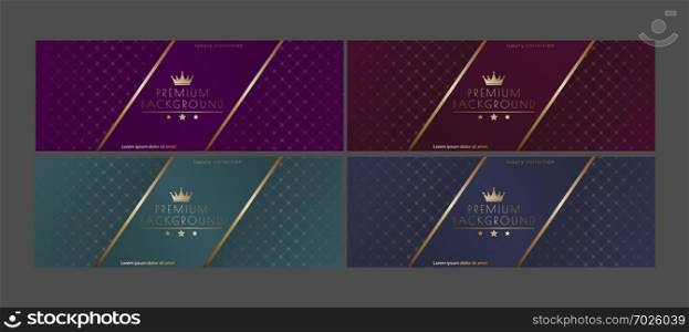 Luxurious design. Premium packaging, cover, banner, poster. A template for a postcard or invitation. Creative design idea 