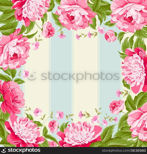 Luxurious flower wallapaper in wintage style. Vector illustration.