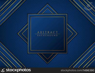 Luxury abstract background square frame overlap layer shape. vector illustration.