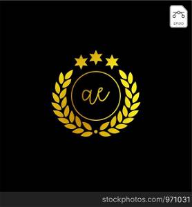 luxury ac initial logo or symbol business company vector icon isolated