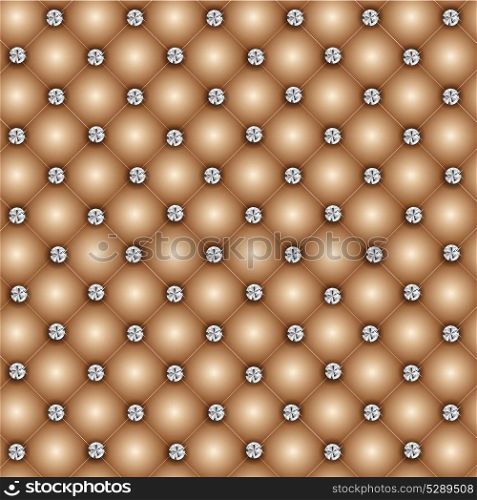 Luxury Background with Diamond Buttons Vector Illustration