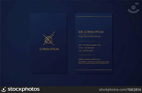Luxury business card design modern premium style use for introduce yourself. vector illustration