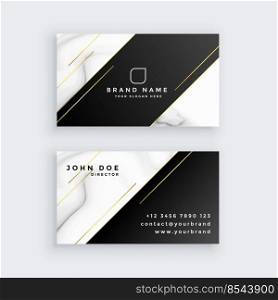 luxury business card with marble texture