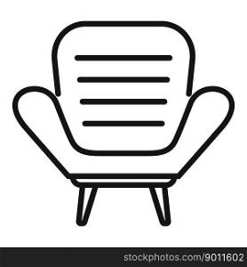 Luxury chair icon outline vector. Interior room. Office design. Luxury chair icon outline vector. Interior room