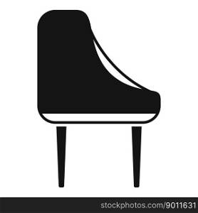 Luxury chair icon simple vector. Interior sofa. Relax bar. Luxury chair icon simple vector. Interior sofa