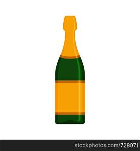 Luxury champagne icon. Flat illustration of luxury champagne vector icon for web. Luxury champagne icon, flat style
