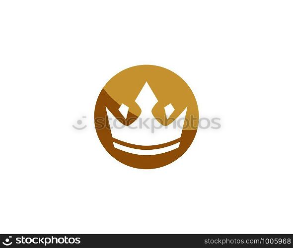 Luxury Crown Logo Template vector illustration