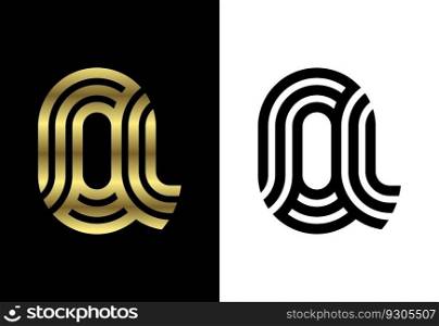 Luxury custom line letter. Graphic Alphabet Symbol for Corporate Business Identity