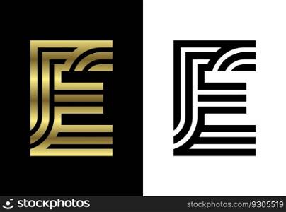 Luxury custom line letter. Graphic Alphabet Symbol for Corporate Business Identity