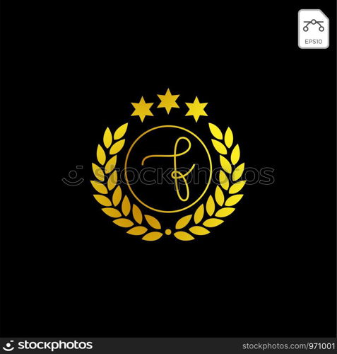 luxury f initial logo or symbol business company vector icon isolated