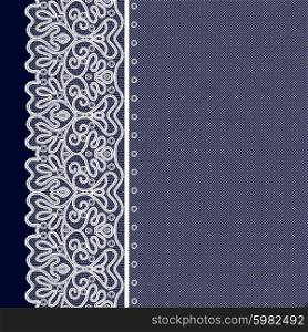 Luxury fashionable textile decorative ornament lace decorative background vector illustration. Lace Decorative Background