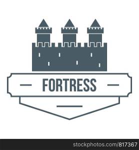 Luxury fortress logo. Simple illustration of luxury fortress vector logo for web. Luxury fortress logo, simple gray style