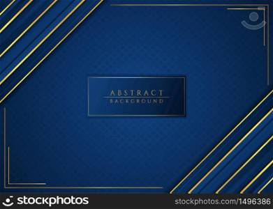 Luxury gold metallic background abstract design shape coner style with space. vector illustration.