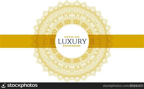 luxury golden mandala decorative pattern background