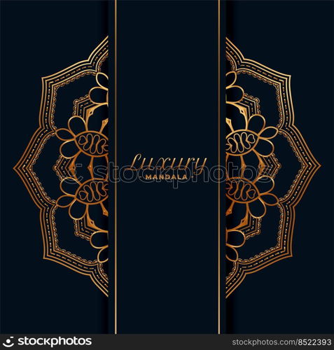 luxury golden mandala pattern background