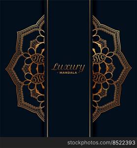 luxury golden mandala pattern background