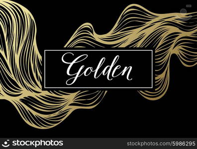 Luxury golden modern card. Vector illustration. Luxury golden modern card. Vector illustration EPS10