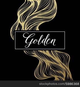 Luxury golden modern card. Vector illustration. Luxury golden modern card. Vector illustration EPS10