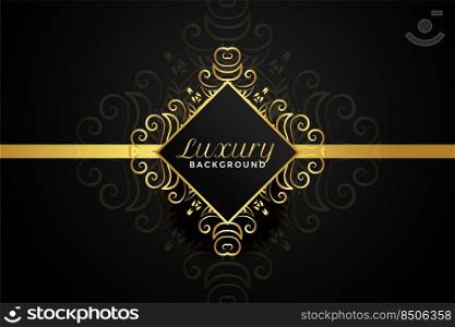 luxury golden ornamental background design