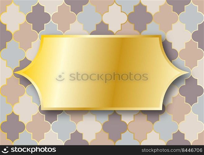 Luxury golden wallpaper. Vintage pattern Vector background.