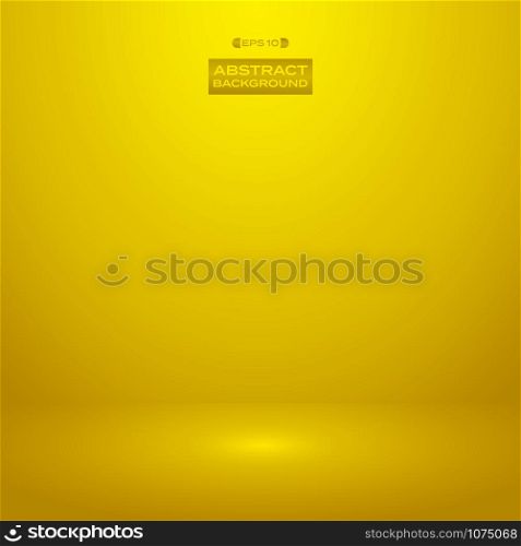 Luxury gradient golden color background studio, vector eps10