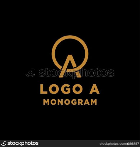 luxury initial a logo design vector icon element. luxury initial a logo design vector icon element isolated