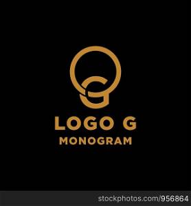 luxury initial g logo design vector icon element. luxury initial g logo design vector icon element isolated