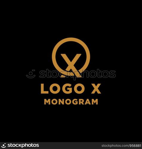 luxury initial x logo design vector icon element. luxury initial x logo design vector icon element isolated