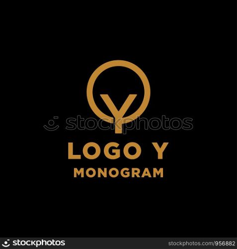 luxury initial y logo design vector icon element. luxury initial y logo design vector icon element isolated