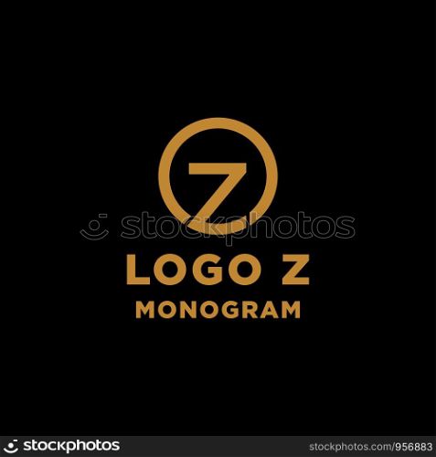luxury initial z logo design vector icon element. luxury initial z logo design vector icon element isolated