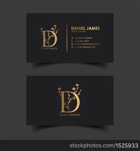 Luxury modern business card design template.