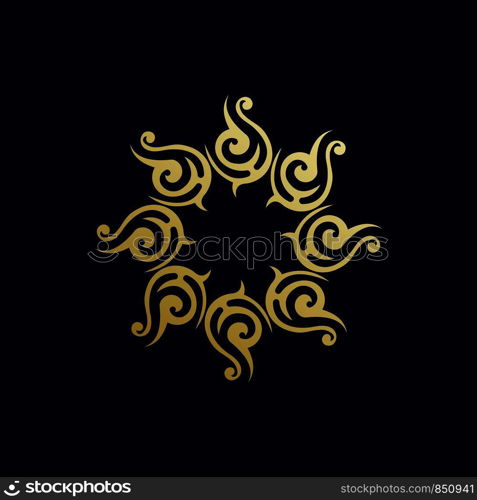 luxury ornament logo template