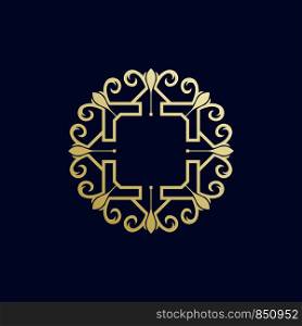 luxury ornament logo template