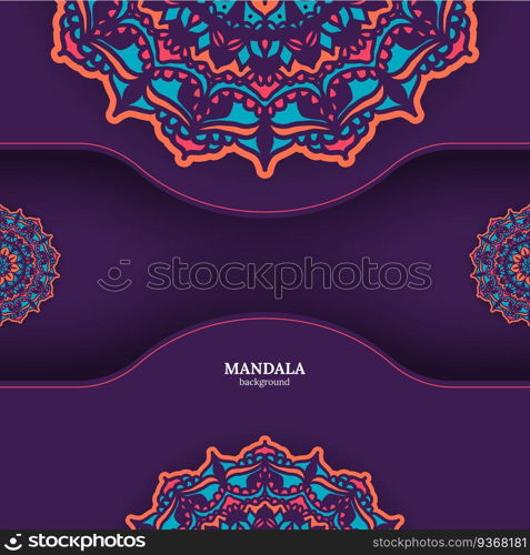 luxury ornamental colorful mandala design background