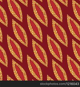 Luxury pattern in red and yellow colors for textile design. Luxury pattern in red and yellow colors for textile design.