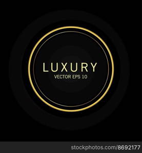 Luxury premium golden badge labels collection